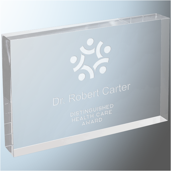 Clear Acrylic Rectangle Block (BAC051, 052, 053)