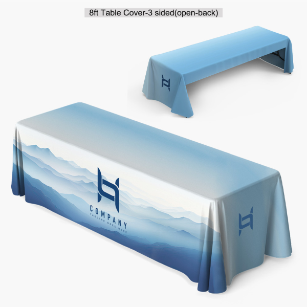 8 foot Table Cover Full Color Tablecloth banner