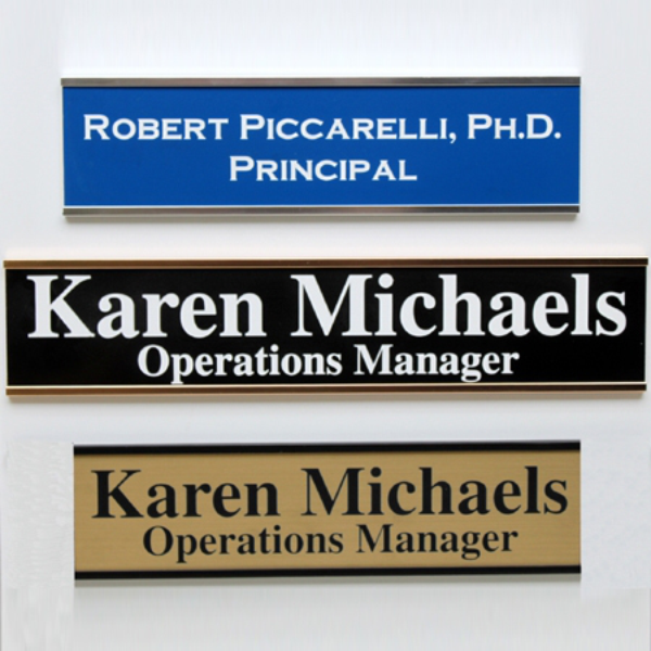 Aluminum Wall or Door Plate / Engraved Name plate